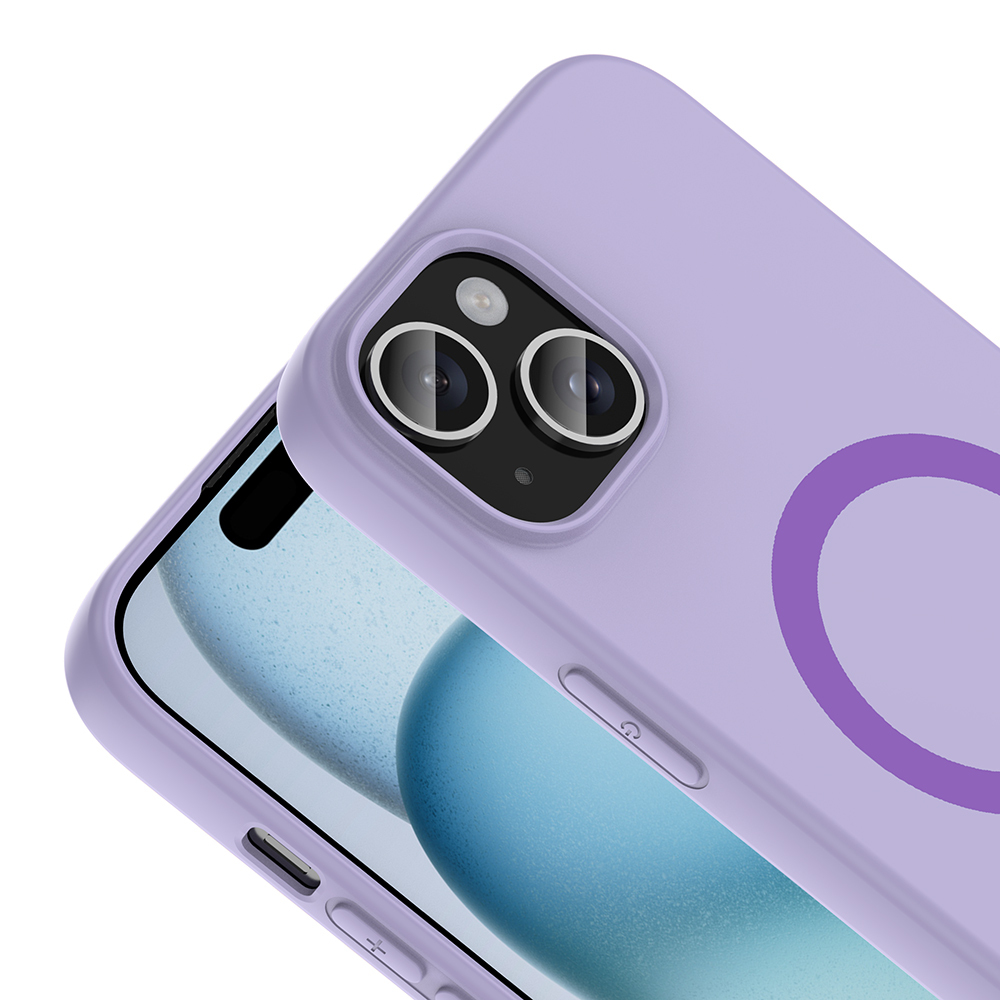 Apple iPhone 15 Uyumlu Kılıf M-Safe Şarj Özellikli Zore Aris Silikon Kapak - 1