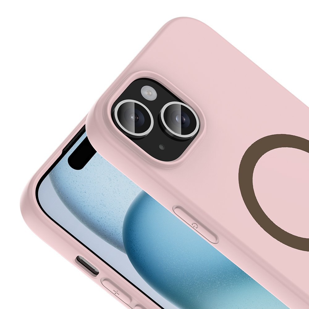 Apple iPhone 15 Uyumlu Kılıf M-Safe Şarj Özellikli Zore Aris Silikon Kapak - 1
