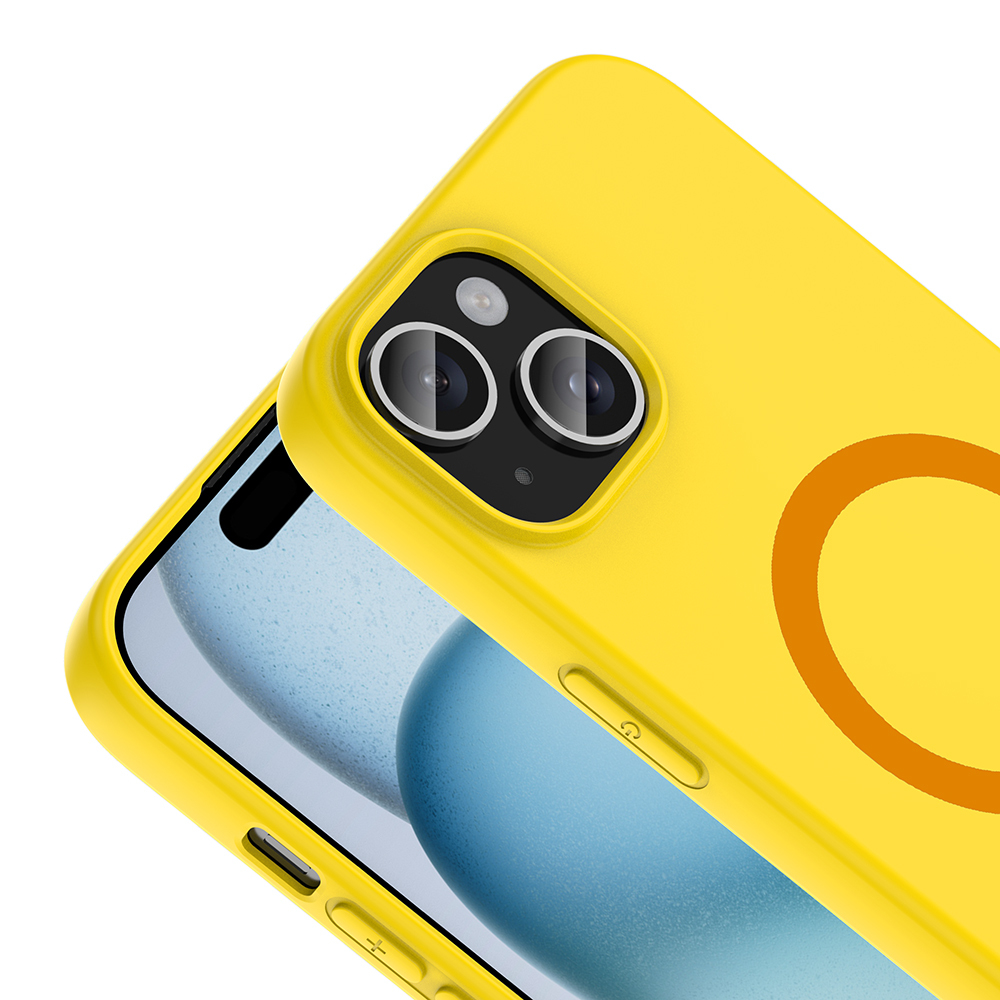 Apple iPhone 15 Uyumlu Kılıf M-Safe Şarj Özellikli Zore Aris Silikon Kapak - 1