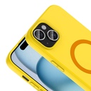 Apple iPhone 15 Uyumlu Kılıf M-Safe Şarj Özellikli Zore Aris Silikon Kapak - 1