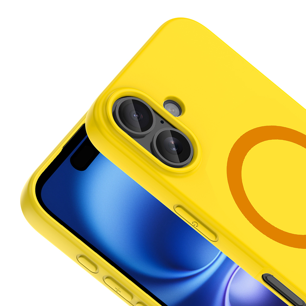 Apple iPhone 16 Uyumlu Kılıf M-Safe Şarj Özellikli Zore Aris Silikon Kapak - 1