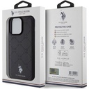 Apple iPhone 15 Pro Max Uyumlu Kılıf U.S. Polo Assn. Orjinal Lisanslı HS Desenli Baskı Logolu Suni Deri Kapak