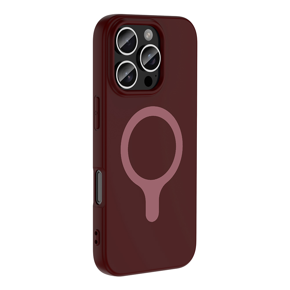 Apple iPhone 16 Pro Max Uyumlu Kılıf M-Safe Şarj Özellikli Zore Aris Silikon Kapak - 1