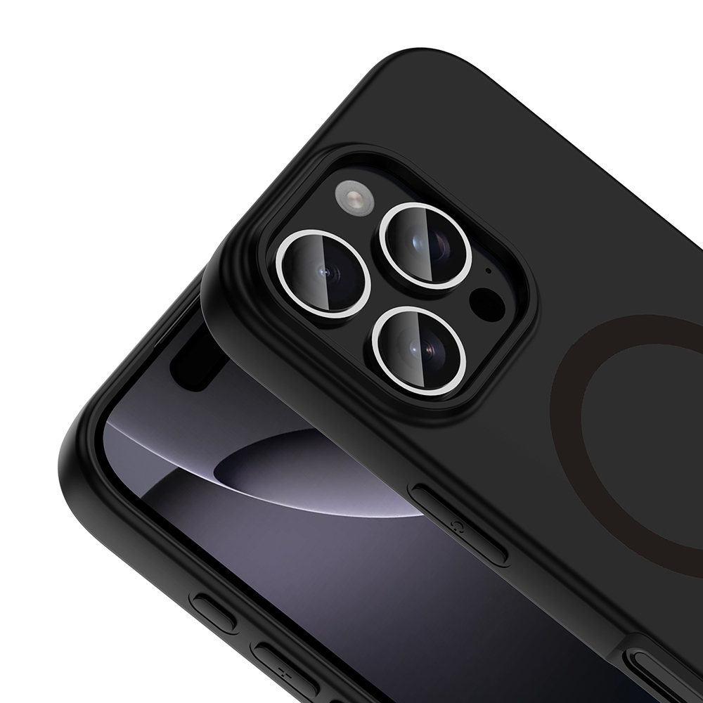 Apple iPhone 16 Pro Max Uyumlu Kılıf M-Safe Şarj Özellikli Zore Aris Silikon Kapak - 1