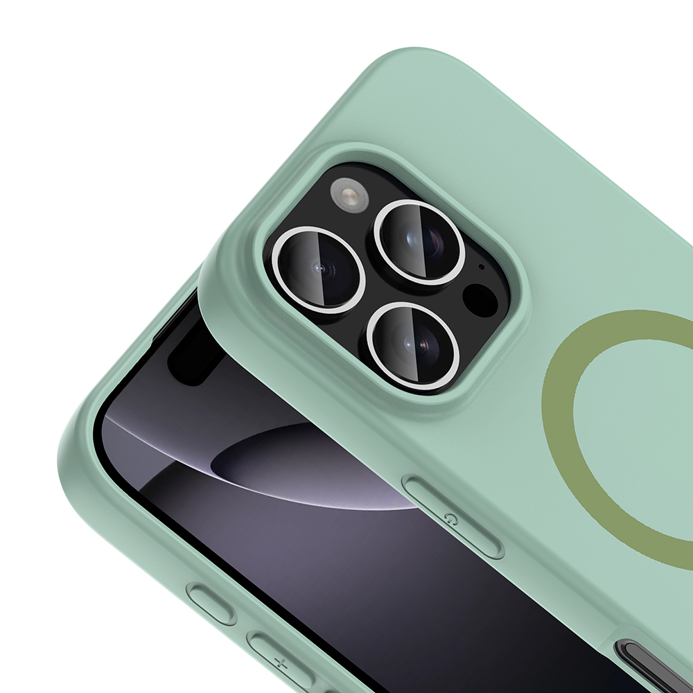 Apple iPhone 16 Pro Max Uyumlu Kılıf M-Safe Şarj Özellikli Zore Aris Silikon Kapak - 1
