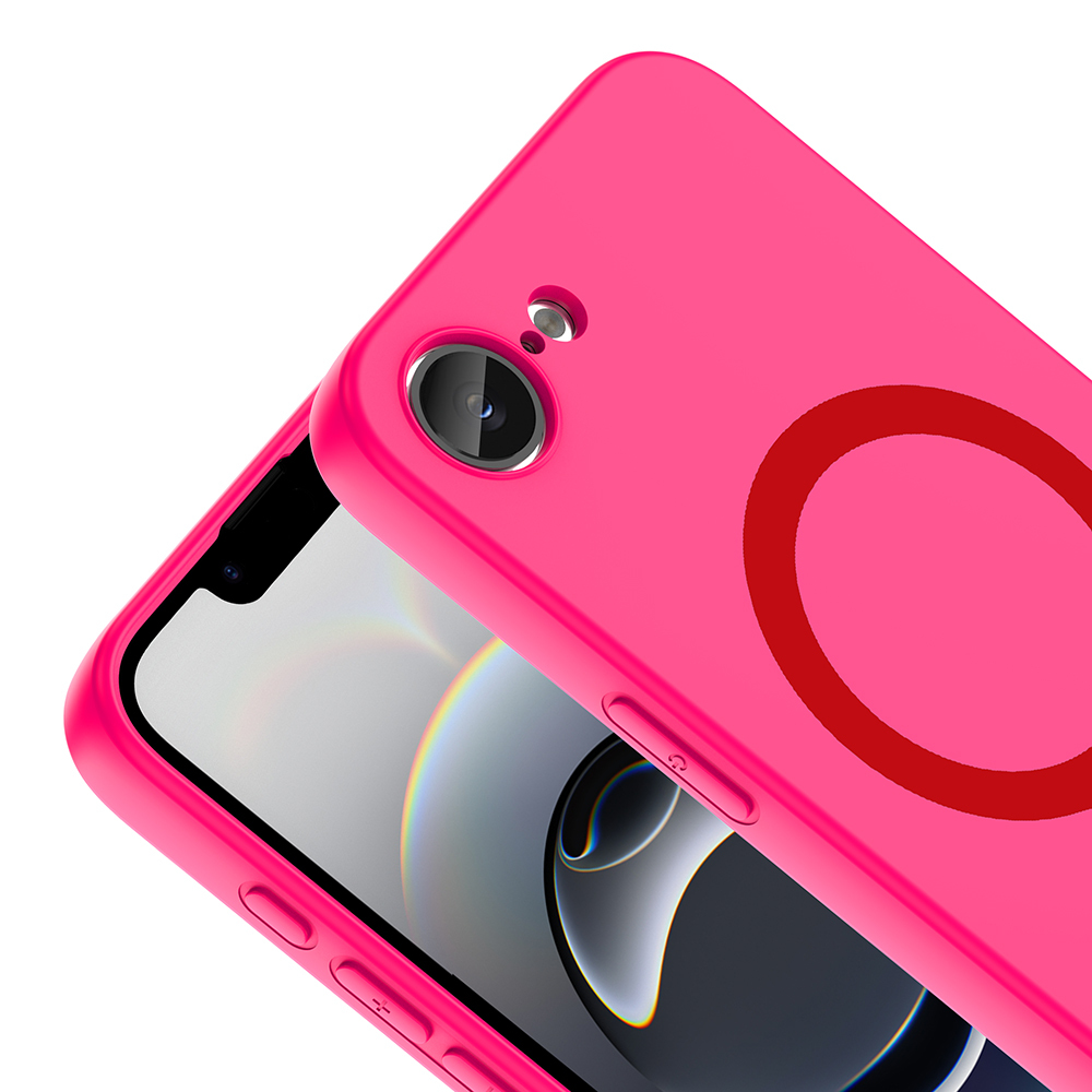 Apple iPhone 16E Uyumlu Kılıf M-Safe Şarj Özellikli Zore Aris Silikon Kapak - 1