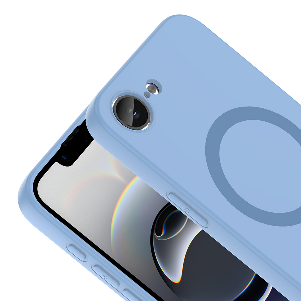 Apple iPhone 16E Uyumlu Kılıf M-Safe Şarj Özellikli Zore Aris Silikon Kapak - 1