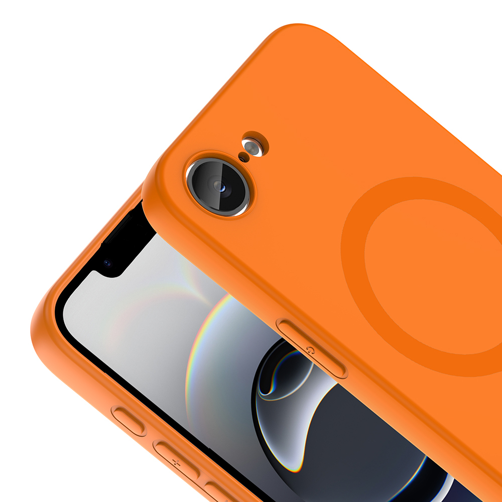Apple iPhone 16E Uyumlu Kılıf M-Safe Şarj Özellikli Zore Aris Silikon Kapak - 1