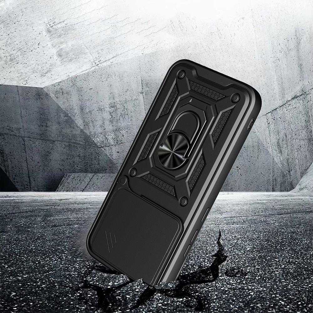 Xiaomi 17 UyumluT Pro Kılıf Magnetik Standlı Kamera Korumalı Zore Sürgülü Vega Kapak - 3