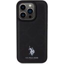 Apple iPhone 15 Pro Uyumlu Kılıf U.S. Polo Assn. Orjinal Lisanslı HS Desenli Baskı Logolu Suni Deri Kapak
