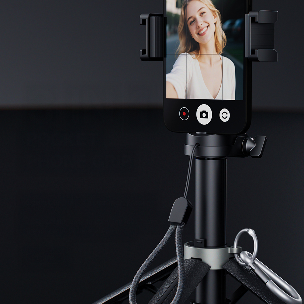 Lenyes LPH112 Dolgu Işıklı 360 Derece Dönebilen 3in1 Selfie Çubuğu ve Tripod - 1