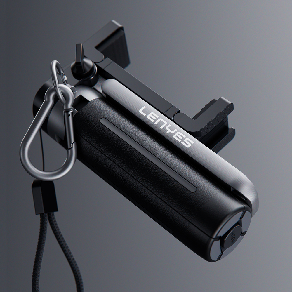 Lenyes LPH112 Dolgu Işıklı 360 Derece Dönebilen 3in1 Selfie Çubuğu ve Tripod - 3