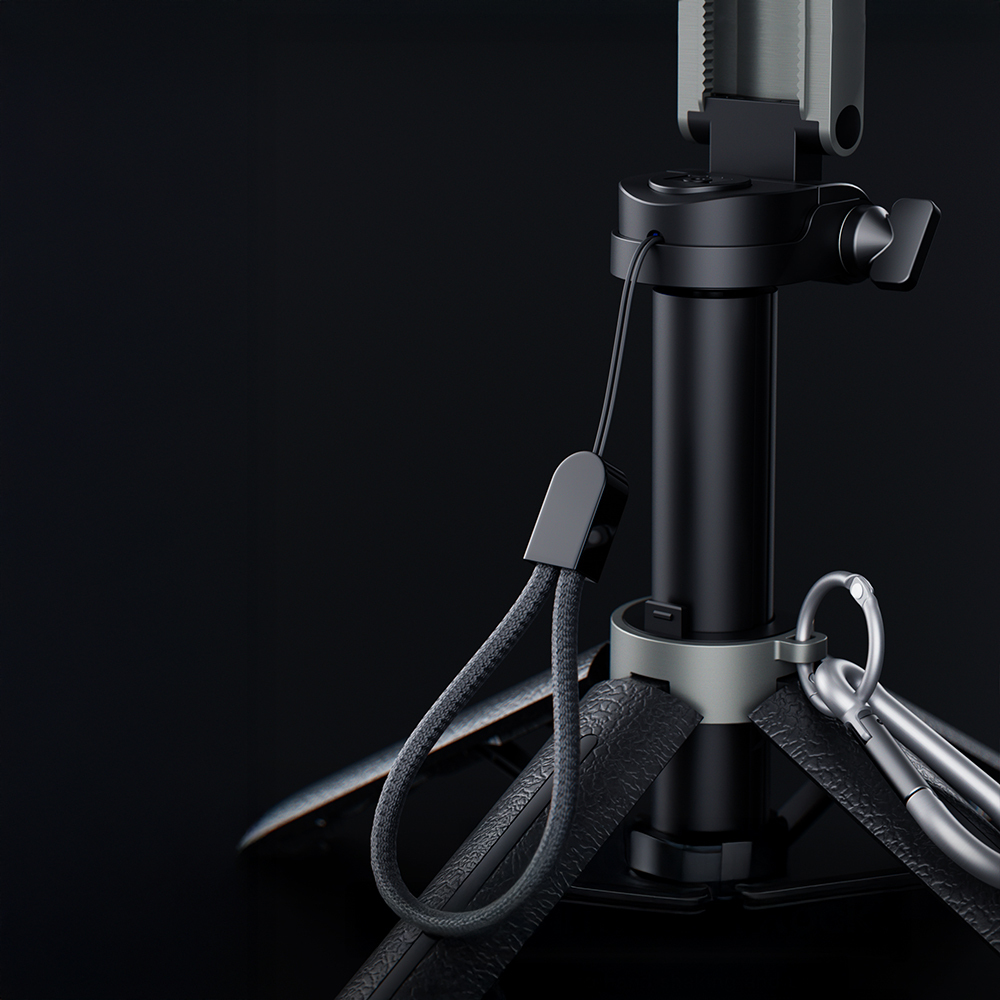 Lenyes LPH112 Dolgu Işıklı 360 Derece Dönebilen 3in1 Selfie Çubuğu ve Tripod - 4