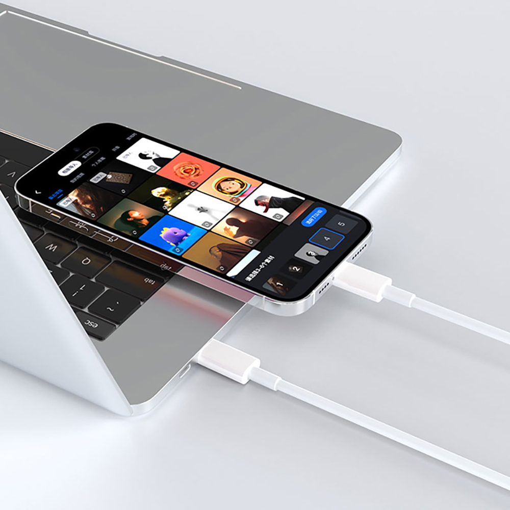 Micflip A01 Type-C to Lightning MFI Sertifikalı Data ve Şarj Kablosu 1M - 2