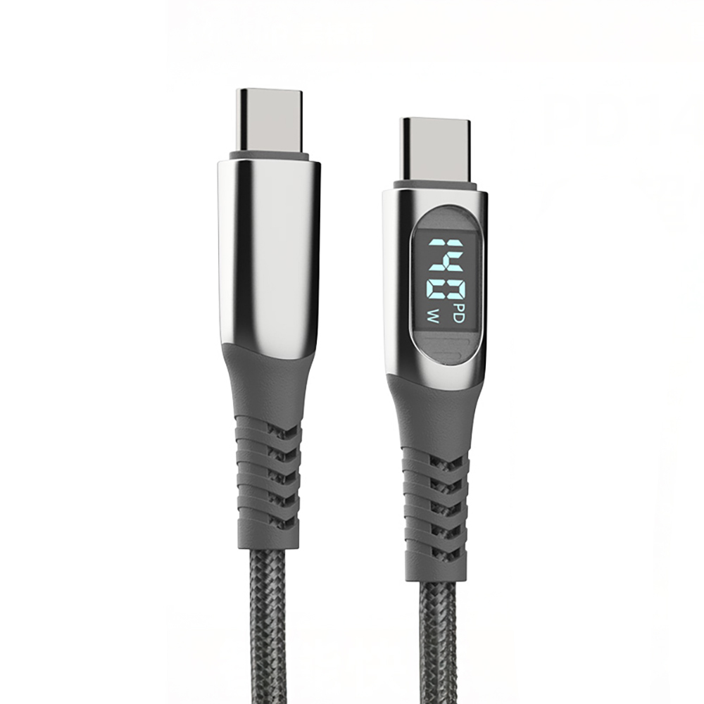 Micflip A08 Type-C to Type-C Dijital LED Göstergeli Data ve Şarj Kablosu 140W 1M - 1