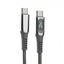 Micflip A08 Type-C to Type-C Dijital LED Göstergeli Data ve Şarj Kablosu 140W 1M - 1