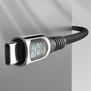 Micflip A08 Type-C to Type-C Dijital LED Göstergeli Data ve Şarj Kablosu 140W 1M - 2