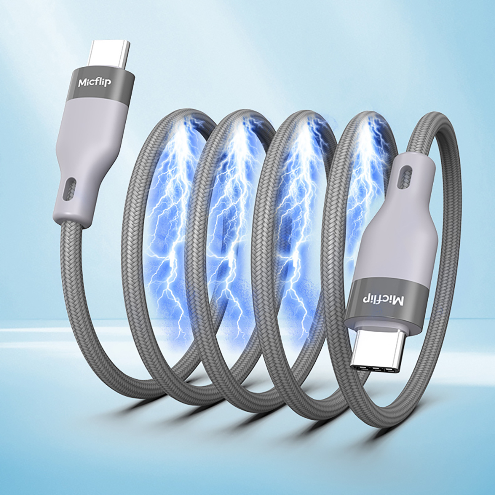Micflip A25 Type-C to Type-C PD Hızlı Şarj Özellikli Data ve Şarj Kablosu 240W 2M - 2