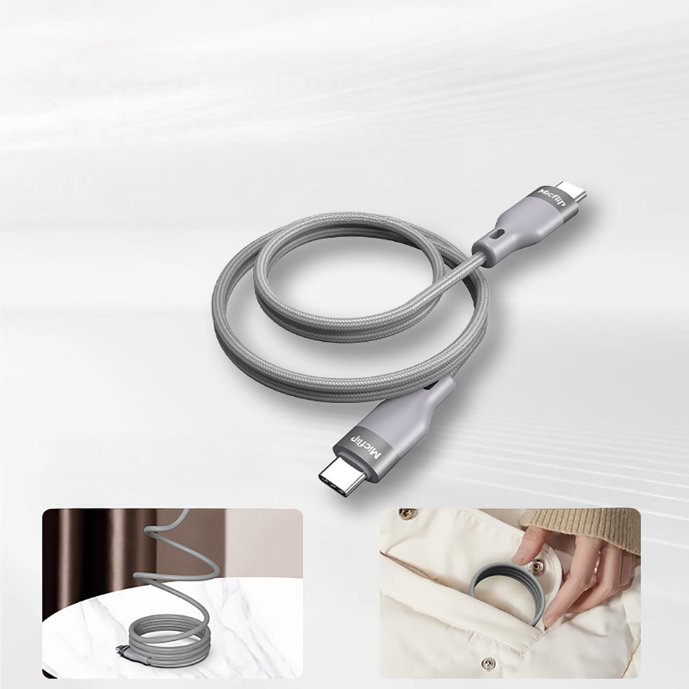 Micflip A25 Type-C to Type-C PD Hızlı Şarj Özellikli Data ve Şarj Kablosu 240W 2M - 8