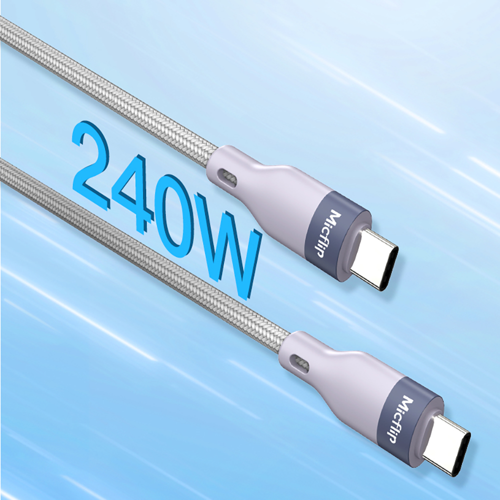Micflip A25 Type-C to Type-C PD Hızlı Şarj Özellikli Data ve Şarj Kablosu 240W 2M - 9