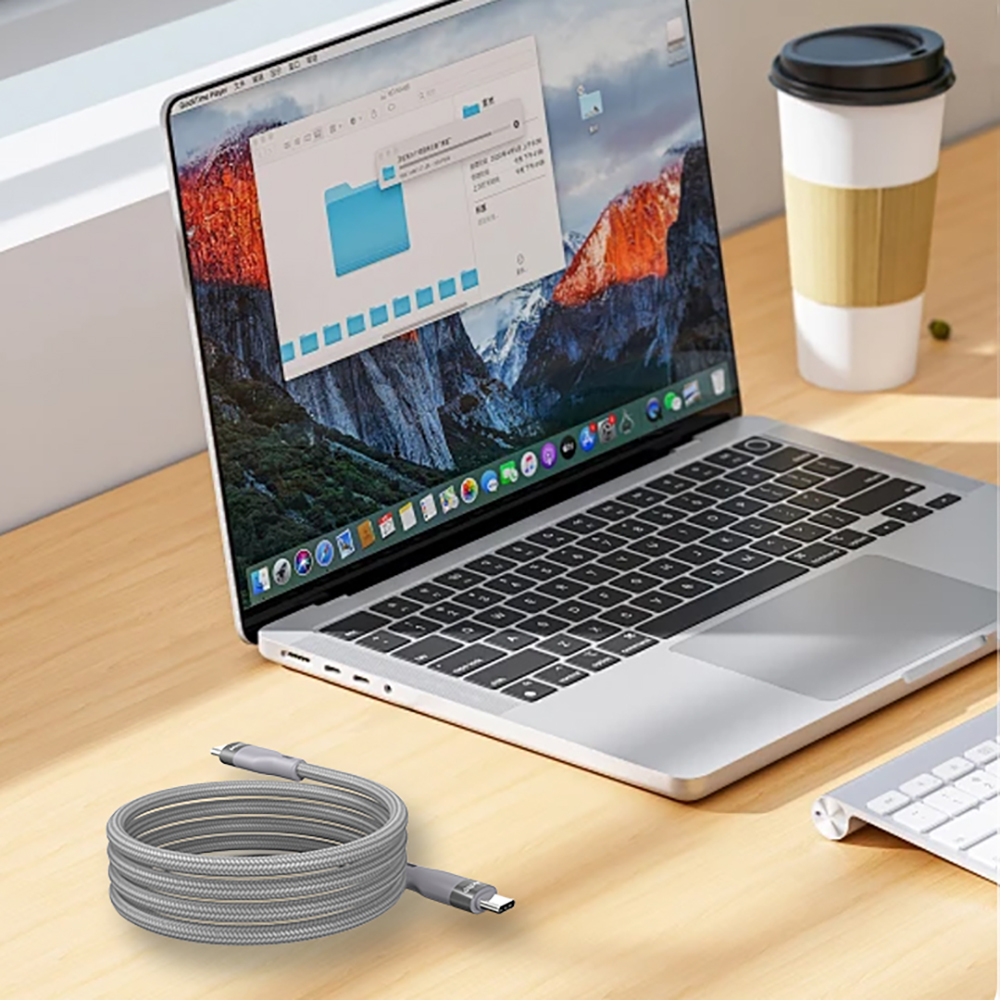 Micflip A25 Type-C to Type-C PD Hızlı Şarj Özellikli Data ve Şarj Kablosu 240W 2M - 17