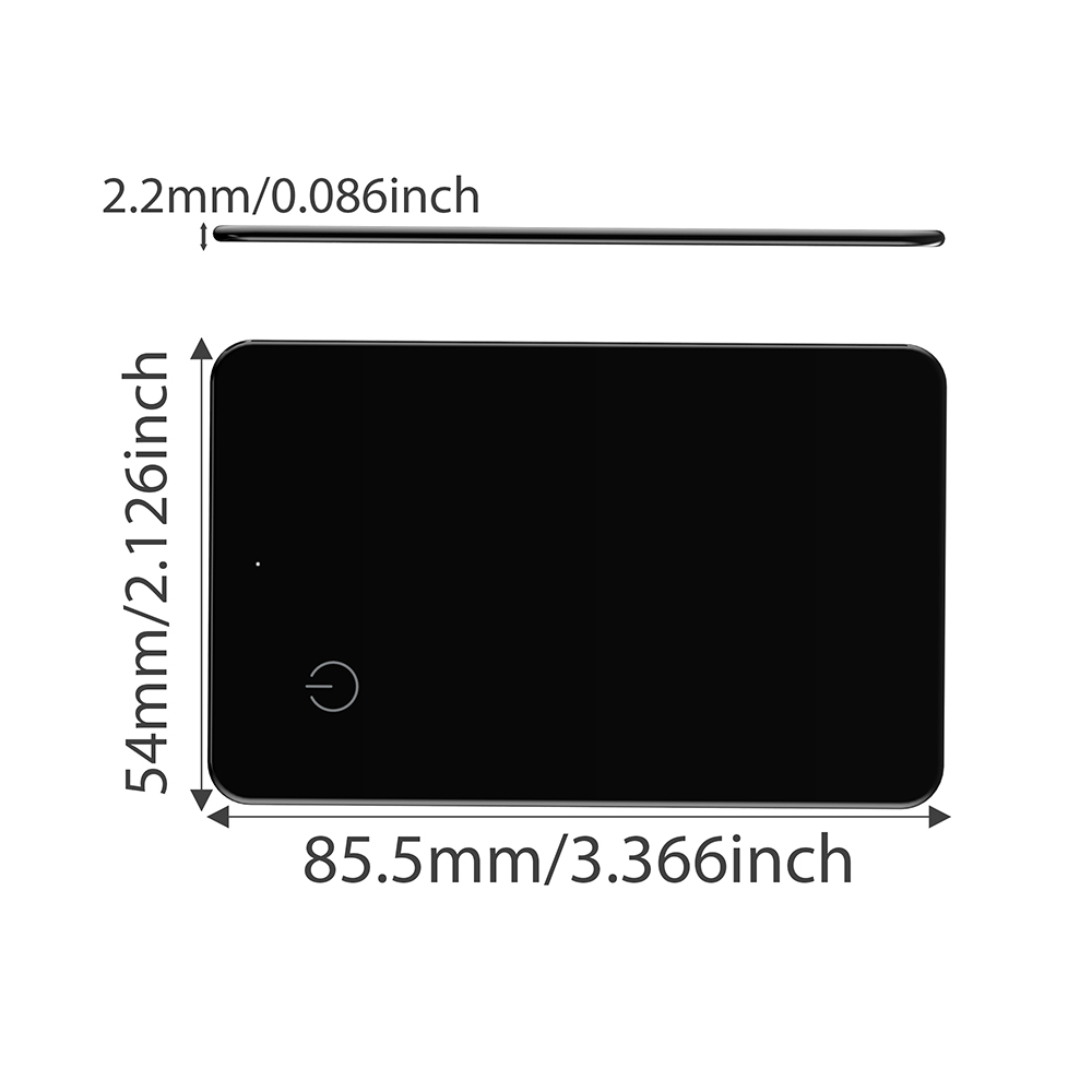 Micflip P045 Suya Dayanıklı iOS ve Android Cihazlar için Wireless Şarj Özellikli Akıllı Takip Kartı - 1