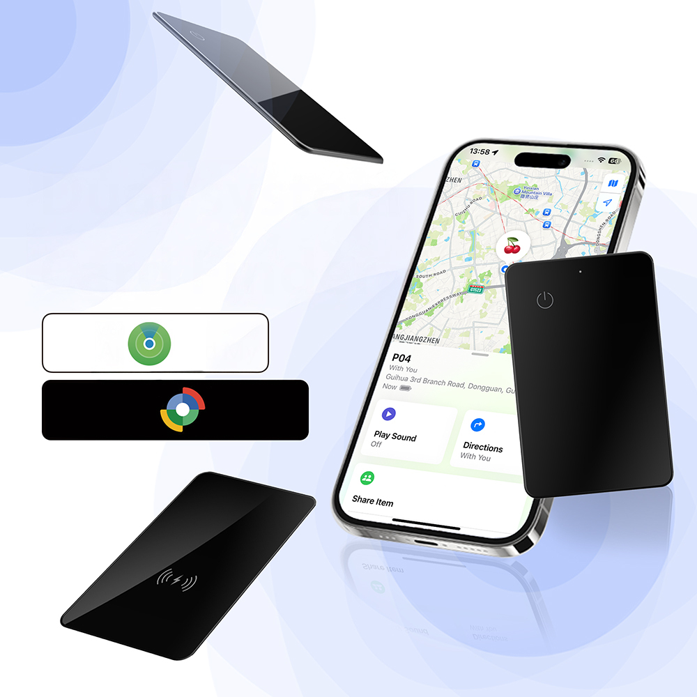 Micflip P045 Suya Dayanıklı iOS ve Android Cihazlar için Wireless Şarj Özellikli Akıllı Takip Kartı - 2