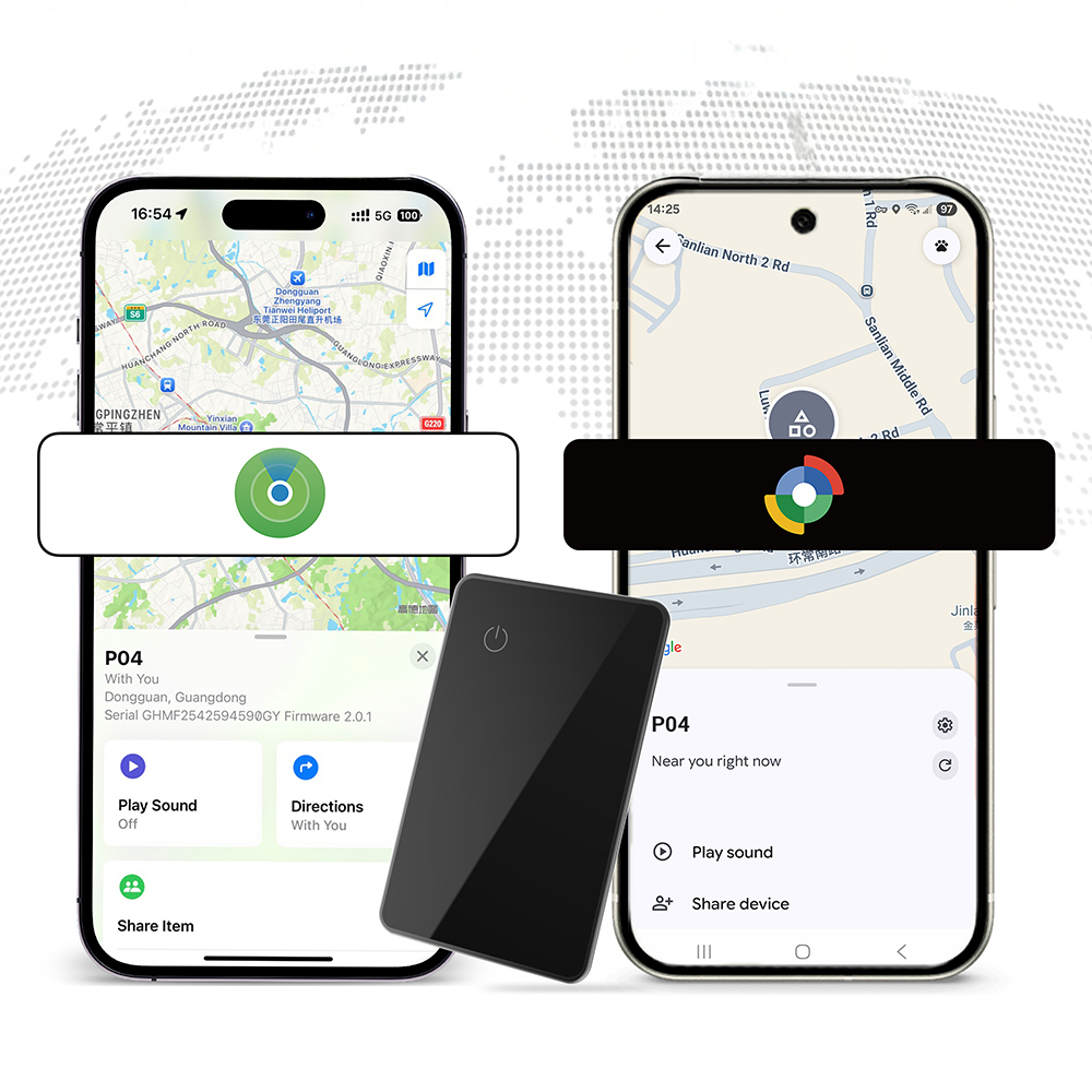 Micflip P045 Suya Dayanıklı iOS ve Android Cihazlar için Wireless Şarj Özellikli Akıllı Takip Kartı - 8