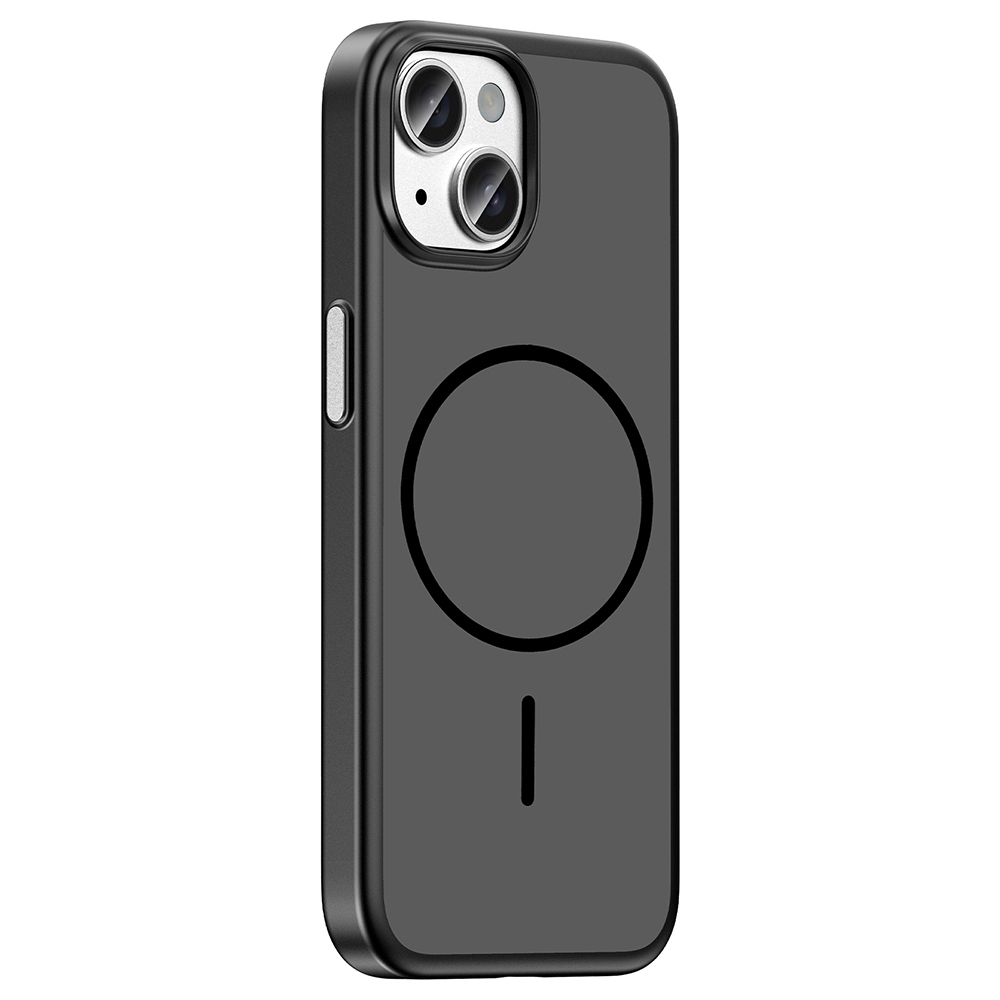 Apple iPhone 15 Uyumlu Kılıf M-Safe Şarj Özellikli Zore Lora PC Kapak - 1