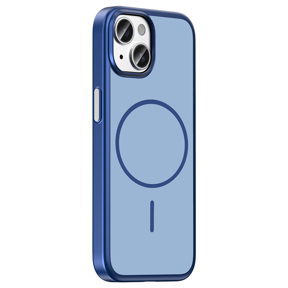 Apple iPhone 15 Uyumlu Kılıf M-Safe Şarj Özellikli Zore Lora PC Kapak - 1