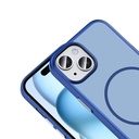 Apple iPhone 15 Uyumlu Kılıf M-Safe Şarj Özellikli Zore Lora PC Kapak - 2