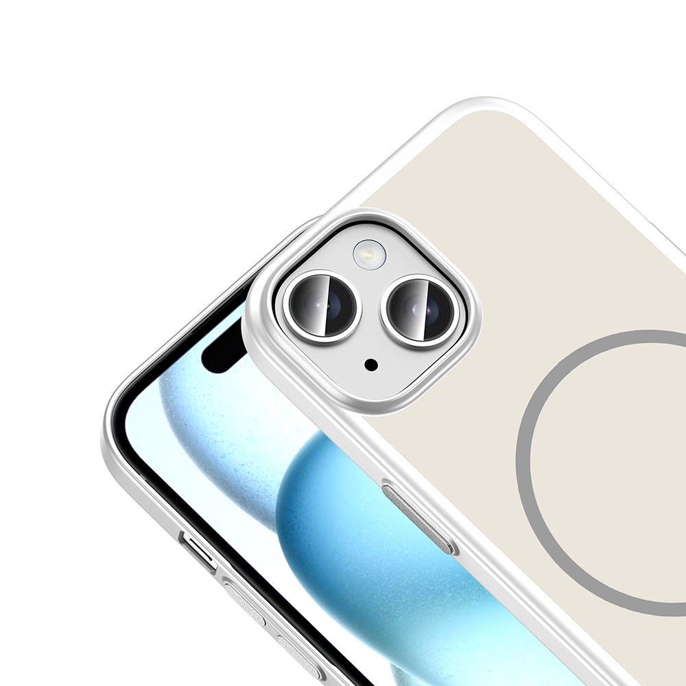 Apple iPhone 15 Uyumlu Kılıf M-Safe Şarj Özellikli Zore Lora PC Kapak - 2