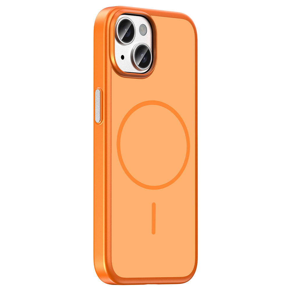 Apple iPhone 15 Uyumlu Kılıf M-Safe Şarj Özellikli Zore Lora PC Kapak - 1