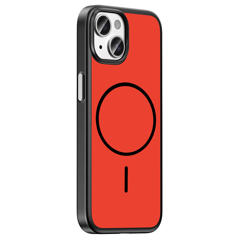 Apple iPhone 15 Uyumlu Kılıf M-Safe Şarj Özellikli Zore Lora PC Kapak - 1