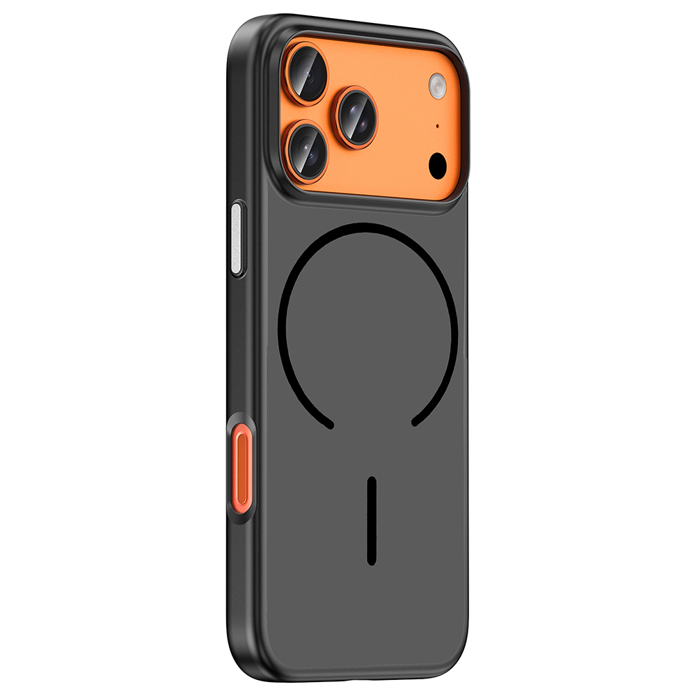 Apple iPhone 17 Pro Uyumlu Kılıf M-Safe Şarj Özellikli Zore Lora PC Kapak - 1