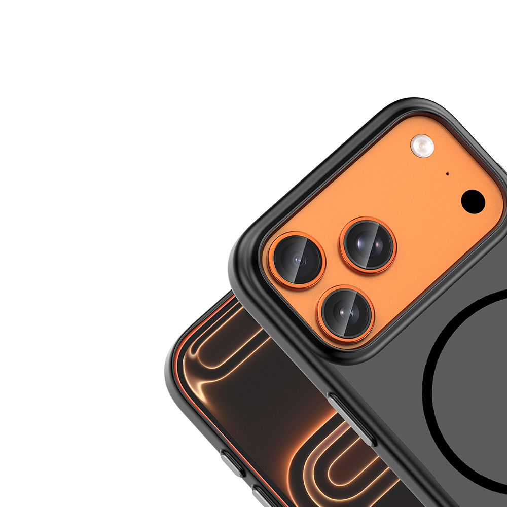Apple iPhone 17 Pro Uyumlu Kılıf M-Safe Şarj Özellikli Zore Lora PC Kapak - 2