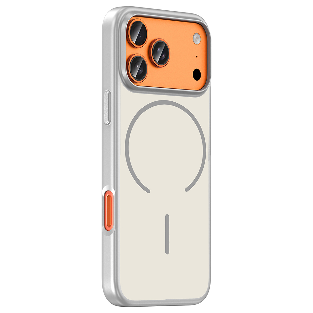 Apple iPhone 17 Pro Uyumlu Kılıf M-Safe Şarj Özellikli Zore Lora PC Kapak - 1