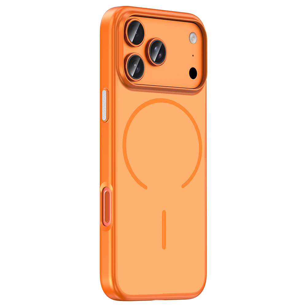 Apple iPhone 17 Pro Uyumlu Kılıf M-Safe Şarj Özellikli Zore Lora PC Kapak - 1