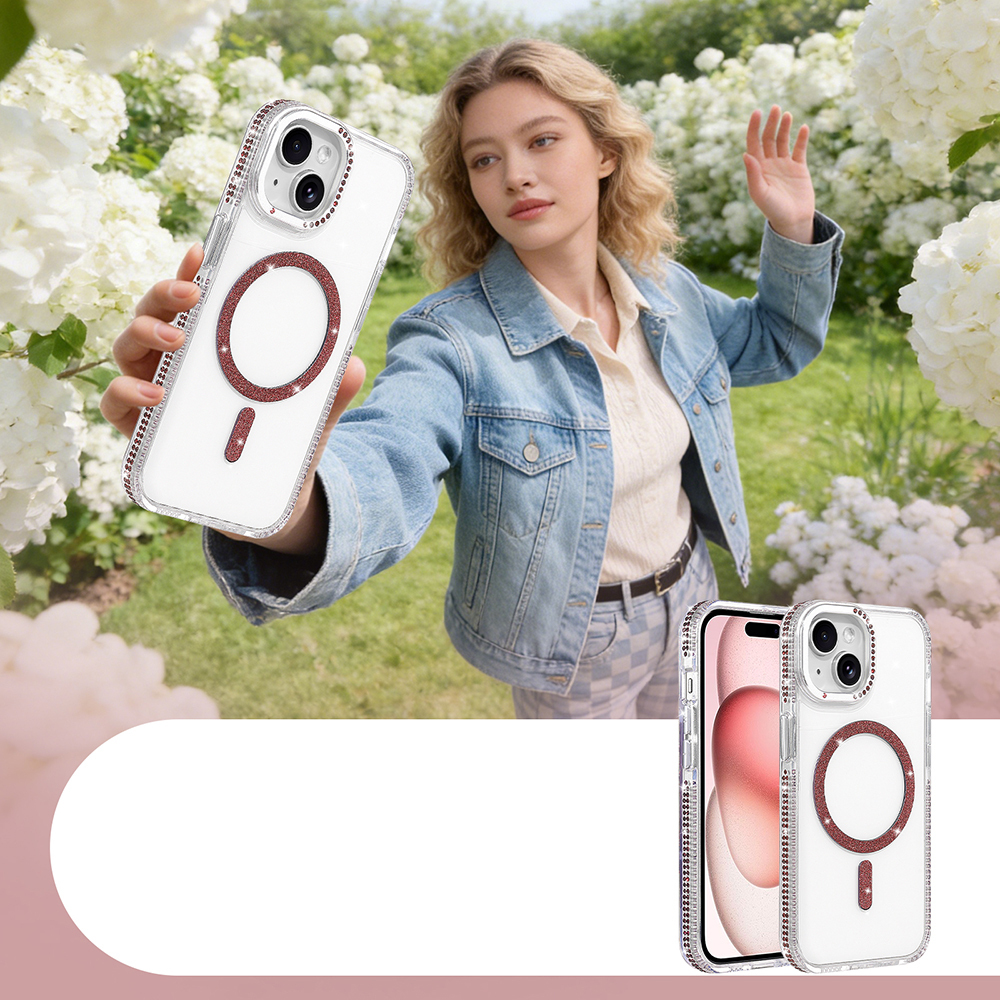 Apple iPhone 15 Uyumlu Kılıf M-safe Şarj Özellikli Zore Tera Silikon Kapak - 4