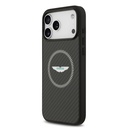 Apple iPhone 17 Pro Max Uyumlu Kılıf Aston Martin Orjinal Lisanslı M-safe Şarj Özellikli Karbon Fiber Kapak - 1