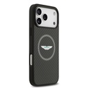 Apple iPhone 17 Pro Max Uyumlu Kılıf Aston Martin Orjinal Lisanslı M-safe Şarj Özellikli Karbon Fiber Kapak - 3