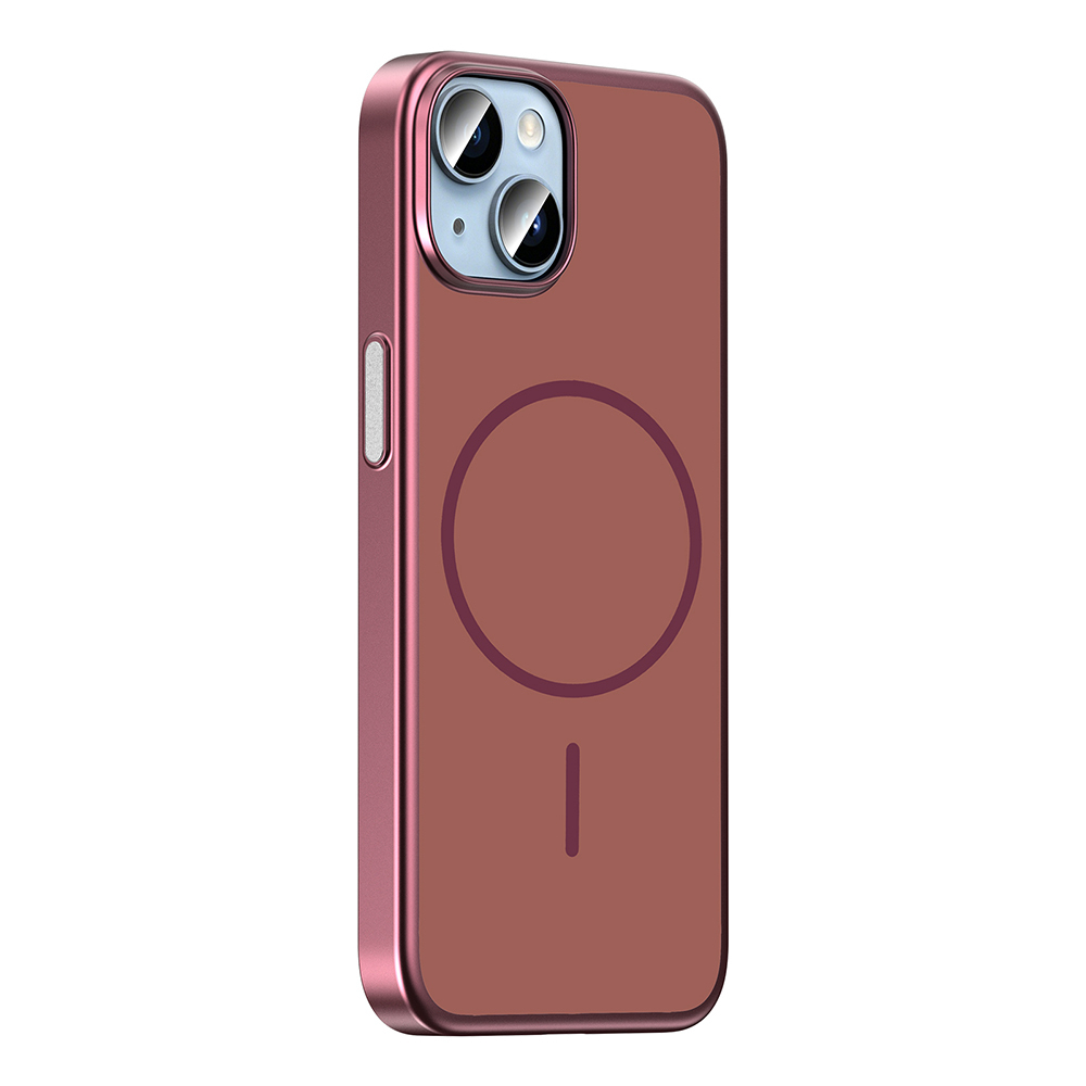 Apple iPhone 15 Uyumlu Kılıf M-Safe Şarj Özellikli Zore Lora PC Kapak - 1