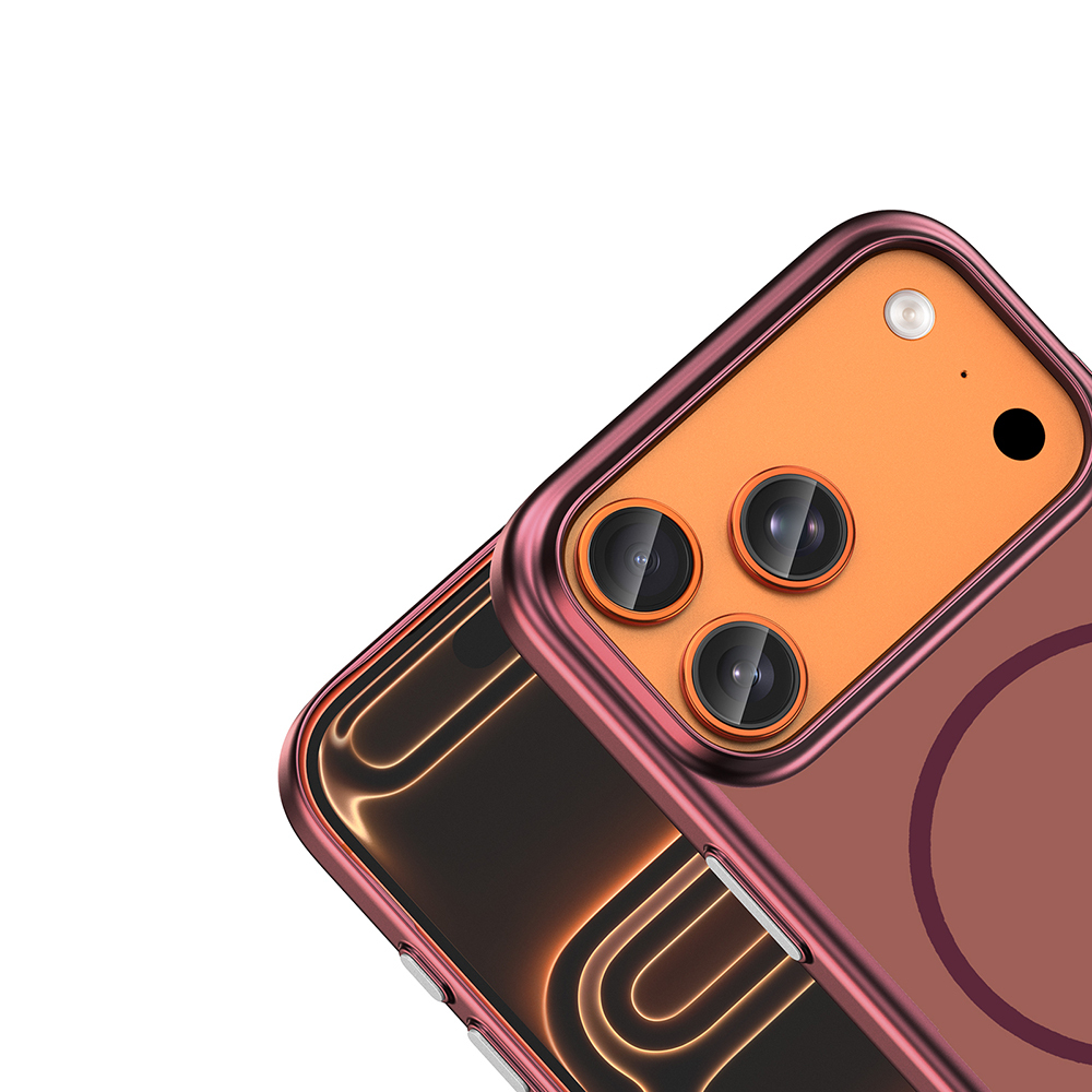 Apple iPhone 17 Pro Uyumlu Kılıf M-Safe Şarj Özellikli Zore Lora PC Kapak - 2