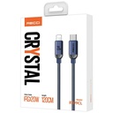 Recci RS09CLPD Crystal Serisi 20W Hızlı Şarj Özellikli Type-C To Lightning PD Kablo 1.2M