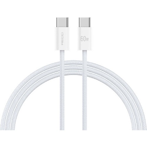 Recci RS13CC Nature Serisi 60W Hızlı Şarj Özellikli Type-C To Type-C PD Kablo 1.2M