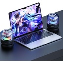 Recci RSK-W31 Amber Serisi FM/TF/AUX Hi-Fi RGB Işıklı Wireless Bluetooth 5.0 Speaker Hoparlör 5W 500mAh