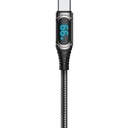 Recci RTC-P21C Ghost Serisi 66W 6A Hızlı Şarj Özellikli USB-A To Type-C Kablo 1.2M