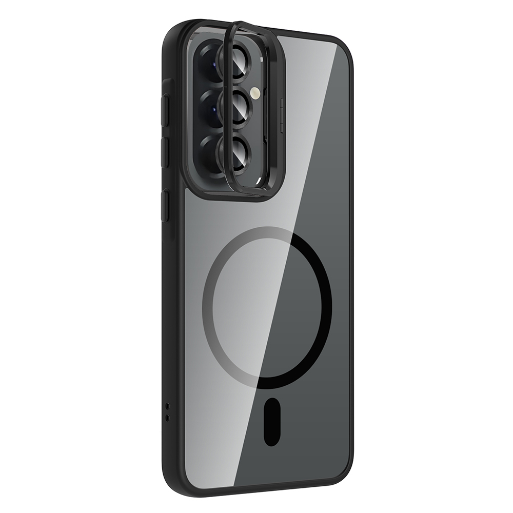 Samsung Galaxy A37 Uyumlu Kılıf Standlı ve Kamera Lens Hediyeli Zore Etro Kapak - 1