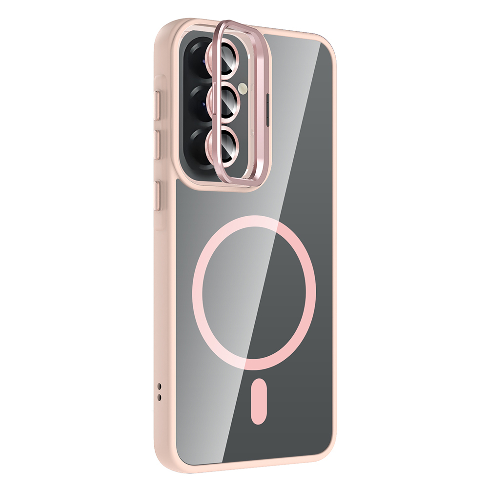 Samsung Galaxy A37 Uyumlu Kılıf Standlı ve Kamera Lens Hediyeli Zore Etro Kapak - 1