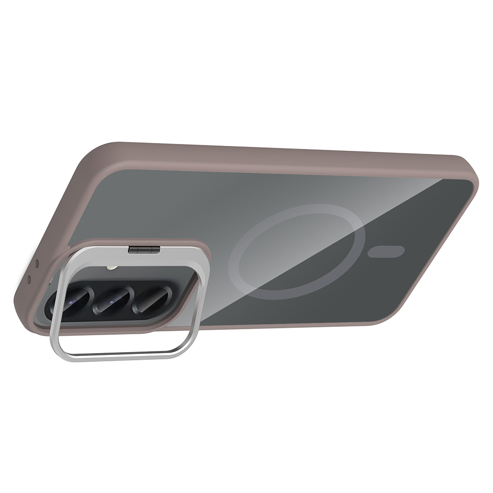Samsung Galaxy A37 Uyumlu Kılıf Standlı ve Kamera Lens Hediyeli Zore Etro Kapak - 2